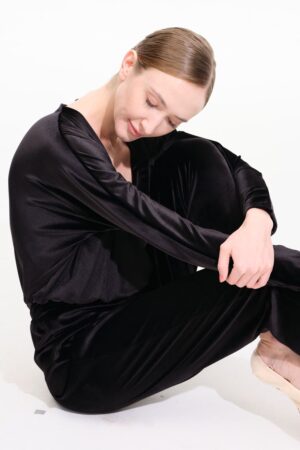 Women’s velvet long-sleeve one-piece jumpsuit DW-018VV