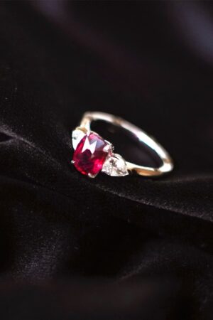 Cushion Ruby Ring RU-003
