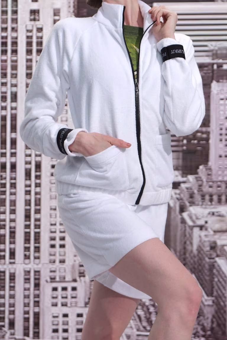Women’s Terry Cloth Shorts and Jacket Set DW-016 - Image 4