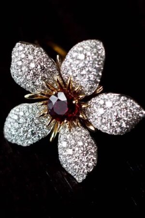 Tung Blossom Ruby Ring