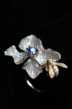 February Orchid Sapphire Ring